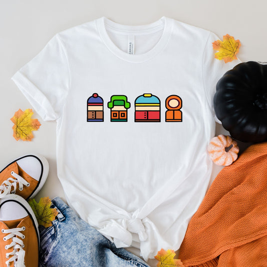 Williamsmugstore southpark shirt southpark pixel characters -, southpark t shirt , animated cartoon