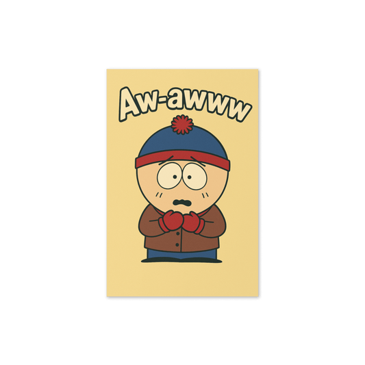 Williamsmugstore southpark stan marsh greeting card, southpark birthday card