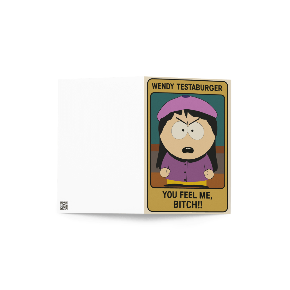 Williamsmugstore southpark wendy tessaburger  birthday card , greeting card for fans of southpark