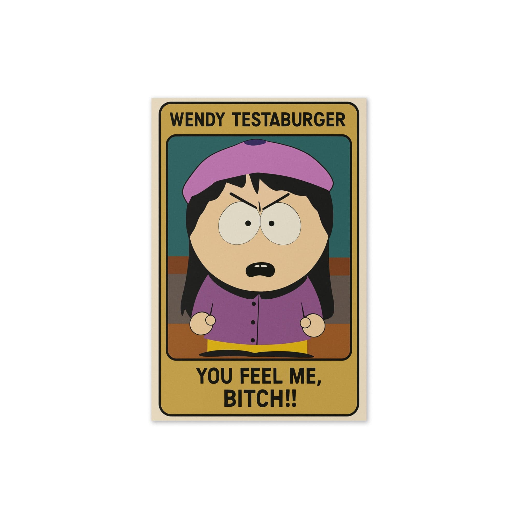 Williamsmugstore southpark wendy tessaburger  birthday card , greeting card for fans of southpark