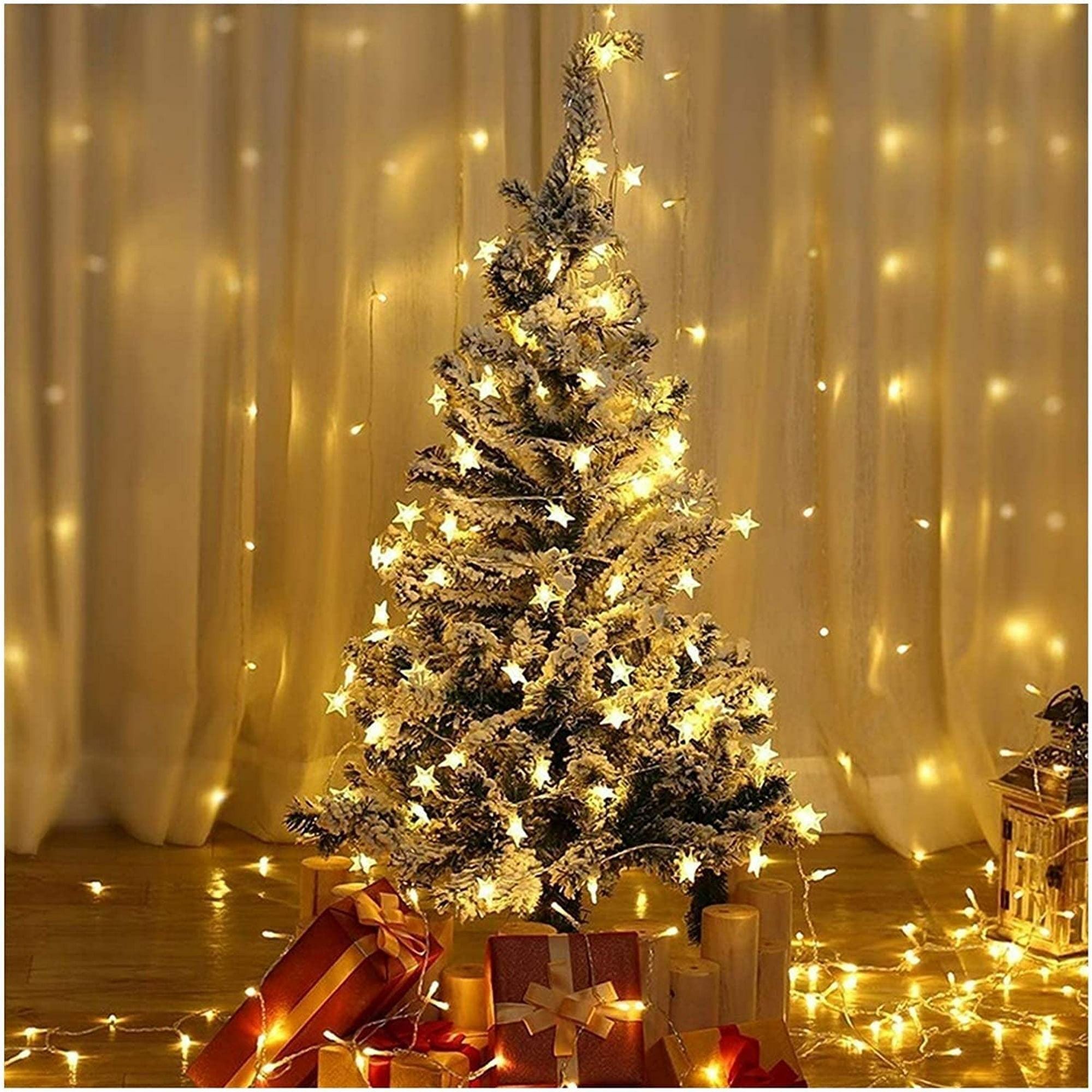 Williamsmugstore Star Lights Star String Lights 10Ft 20 LED Star Fairy Lights Battery Operated Waterproof Indoor Outdoor Twinkle Christmas Lights