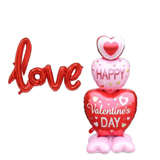 Williamsmugstore Valentine's Day Balloons Decorations - I Love You Heart Balloons, Romantic Party Decor, Cute Gifts for Her & Him