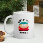 southpark eric cartman screw you  hippies  mug