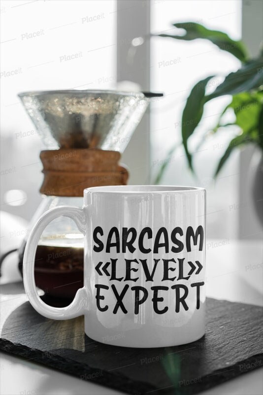 sarcasm level expert mug gift,gift for him ,her,birthdays,funny humor