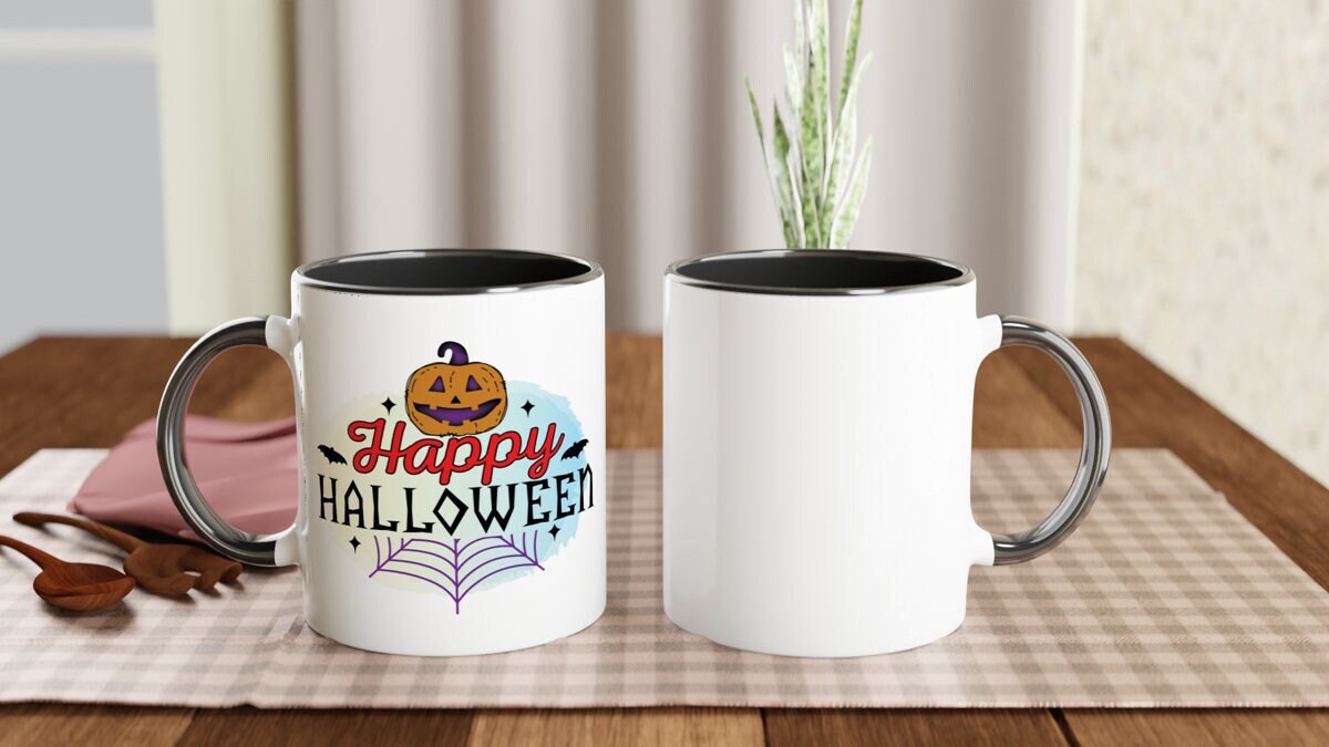happy halloween ,coffee mug,11oz cofffe mug gift ,handmade mug,halloween gifts