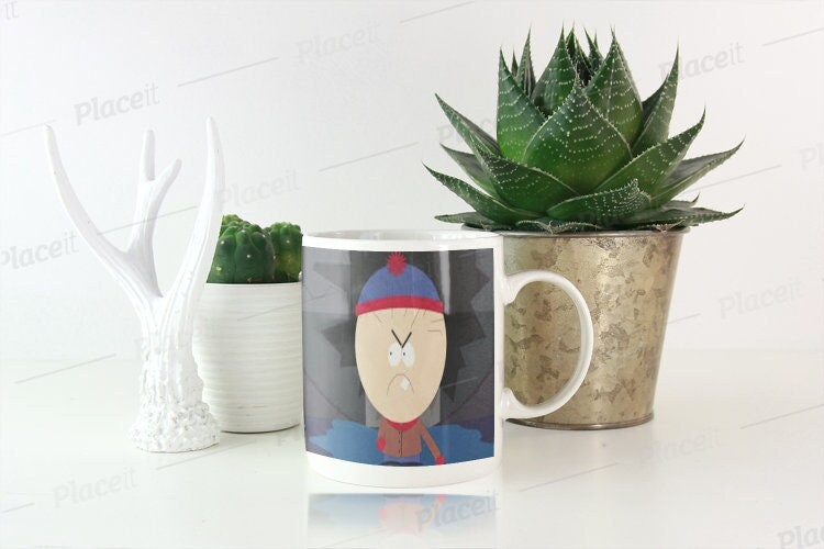 stan marsh southpark mug gift, ceramic mug gift ,90s animated cartoon ,vintage southpark mug