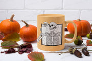 coffee drinking skull skeleton mug ,skeleton drinking coffee- halloween skeleton mug ,skull coffee mug