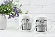 coffee drinking skull skeleton mug ,skeleton drinking coffee- halloween skeleton mug ,skull coffee mug