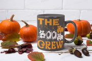 the boo  crew coffee mug -halloween fall  mug , halloween moo crew coffee mug