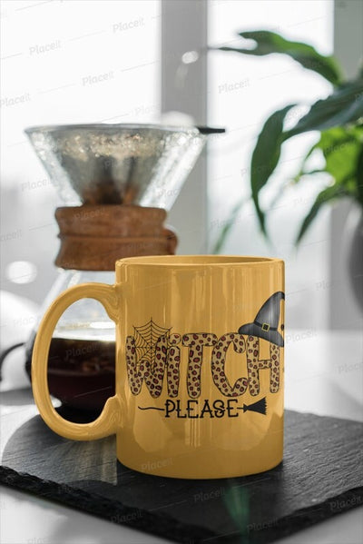 witch please mug, witch please slogan ,bitch hallooween,w tchy mug- halloween fall gift  -spooky season ,spooky mug ,gift for firends