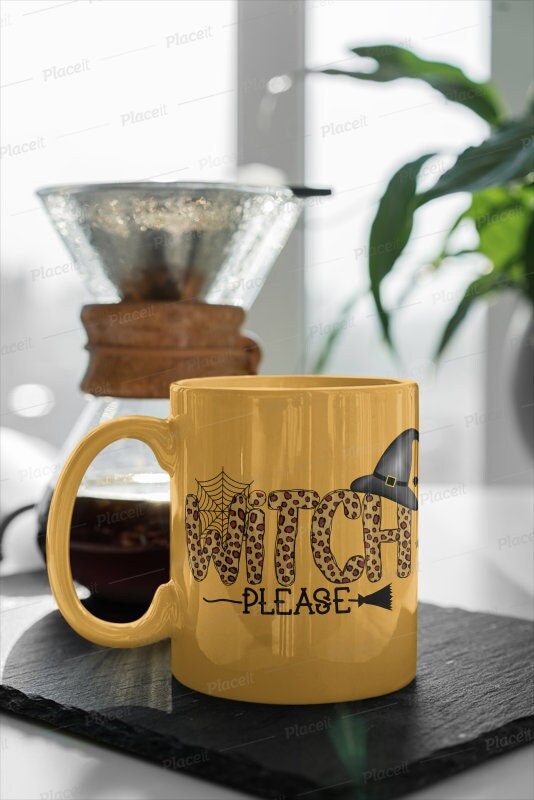 witch please mug, witch please slogan ,bitch hallooween,w tchy mug- halloween fall gift  -spooky season ,spooky mug ,gift for firends