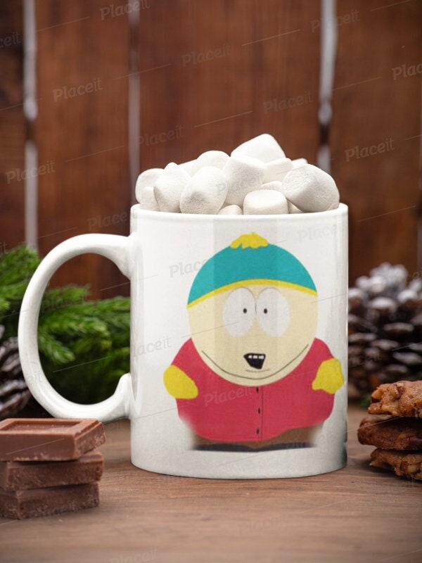 eric cartman looking suprised ,southpark mug ,11oz ceramic gift