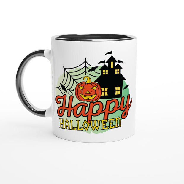 happy halloween ceramic mug ,pumpkin ceramic  mug,halloween mug,coffee mug,halloween haunted house gift mug