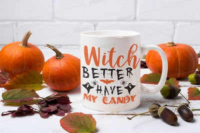 witch better have my candy - handmade ceramic witch mug ,funny sarcastic halloween gift  - gift  idea  for boyfriend girlfriend