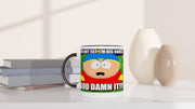 eric cartman mug, im not fat iam big boned mug  ,handmade eric  mug gift, 90s animated cartoon ,southpark gift idea