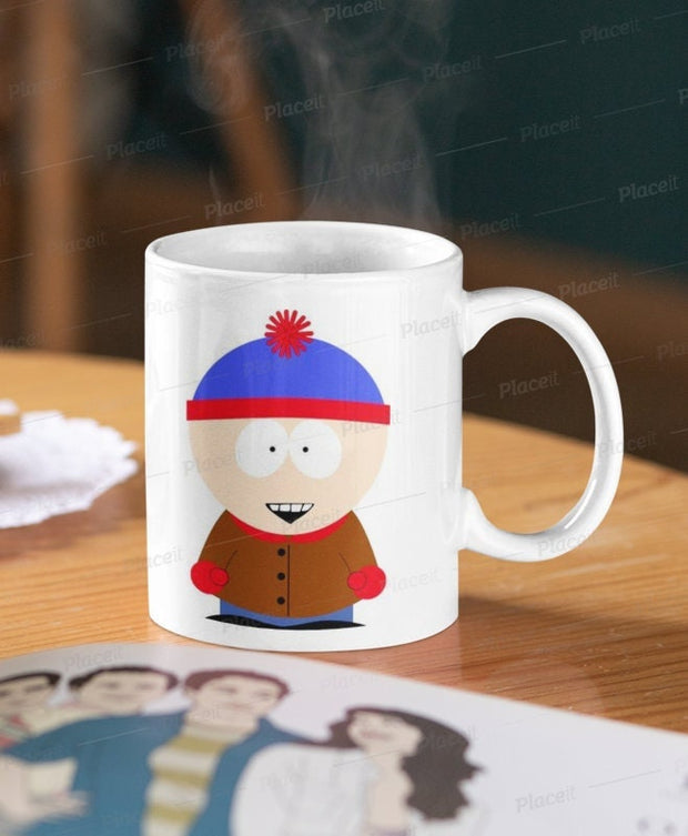 south park stan marsh  mug gift ,90s cartoon ,southpark animated cartoon, ceramic mug gift,coffee mug gift