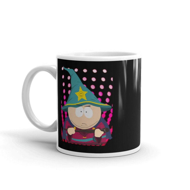 southpark eric cartman as the wizard, handmade ceramic southpark mug,90s animated cartoon,southpark gifts Active Photos