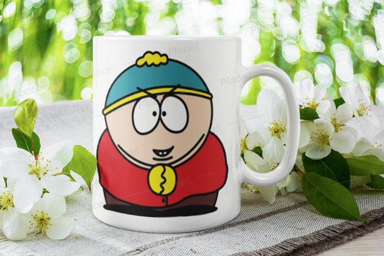 southpark mug ,eric cartman rubbing hands,90s animated cartoon,southpark mug gift