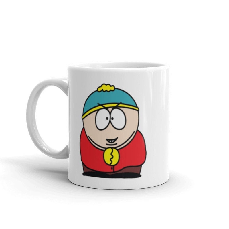 southpark mug ,eric cartman rubbing hands,90s animated cartoon,southpark mug gift