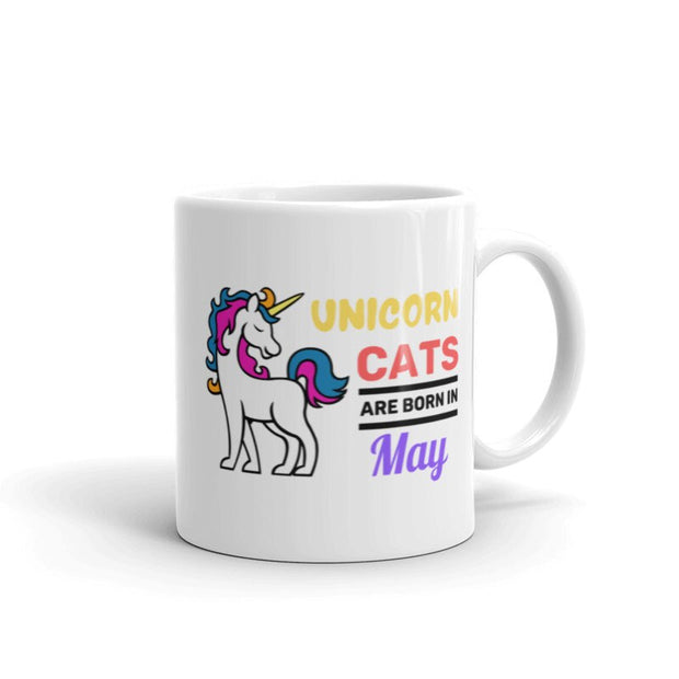 unicorn lover gift,unicorn cats are born in may ,unicorn cats,unicorn mug gift,rainbow gift, sprinkle tits