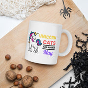 unicorn lover gift,unicorn cats are born in may ,unicorn cats,unicorn mug gift,rainbow gift, sprinkle tits