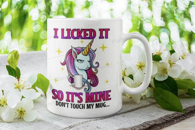 unicorn mug , i licked it so it mine ,unicorn lover gift ,super  unicorn cup,lgbt mug