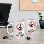 kiss my root chakra , yoga mug gift ,art of the root -maca root mug gift,meditation mug ,gift for yoga lovers