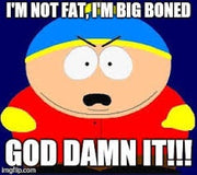 eric cartman mug, im not fat iam big boned mug  ,handmade eric  mug gift, 90s animated cartoon ,southpark gift idea
