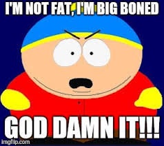 eric cartman mug, im not fat iam big boned mug  ,handmade eric  mug gift, 90s animated cartoon ,southpark gift idea