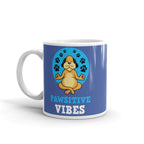pawsitive vibes yoga mug -positive vibes  only mug -dog doing yoga , yoga lover gift -yoga mug,