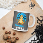 pawsitive vibes yoga mug -positive vibes  only mug -dog doing yoga , yoga lover gift -yoga mug,