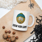 southpark mug,stan marsh screw you guys  ,southpark gifts,stan mug,90s animated cartoon mug
