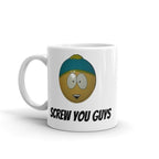 southpark mug,stan marsh screw you guys  ,southpark gifts,stan mug,90s animated cartoon mug