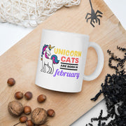 unicorn lover gift,unicorn cats are born in february ,unicorn cats,unicorn  mug gift,sprinkle tits