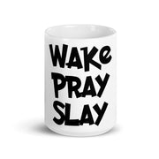 Wake Pray Slay mug ,  text mug , Slay mug , Pray mug , Wake Pray mug