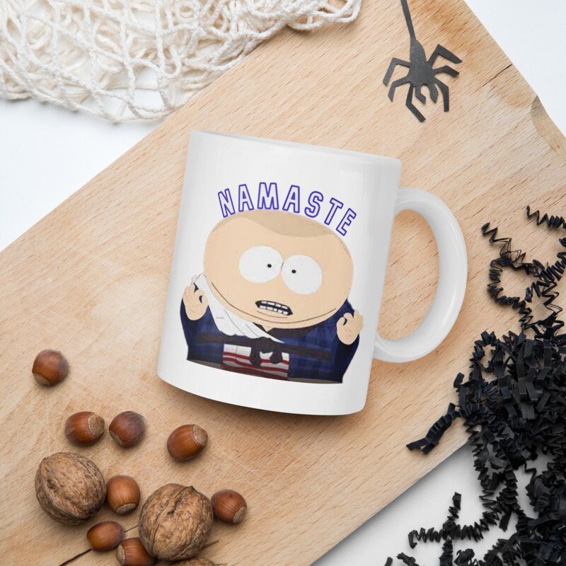 eric cartman namaste,  southpark mug gifts