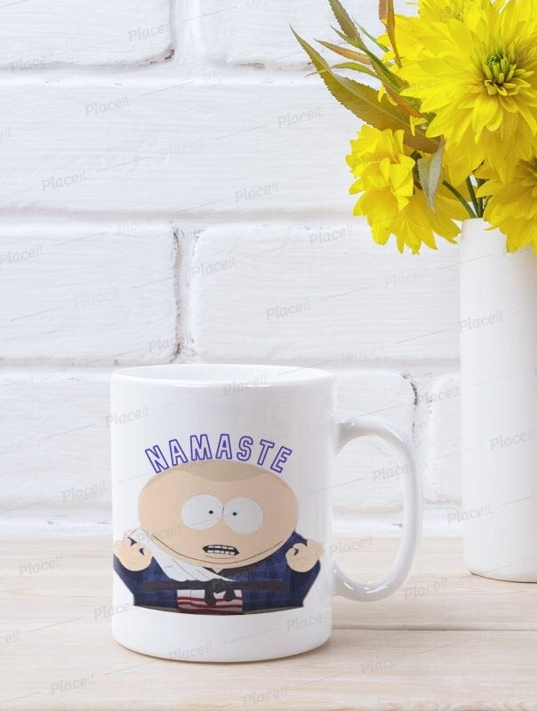 eric cartman namaste,  southpark mug gifts
