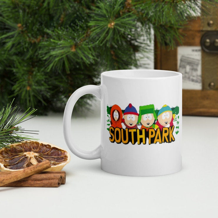 southpark mug ,eric cartman and friends mug ,90s animated cartoon,southpark mug gift
