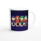 southpark gang , handmade ceramic southpark mug,90s animated cartoon,southpark gifts