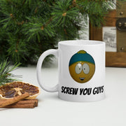 southpark mug,stan marsh screw you guys  ,southpark gifts,stan mug,90s animated cartoon mug