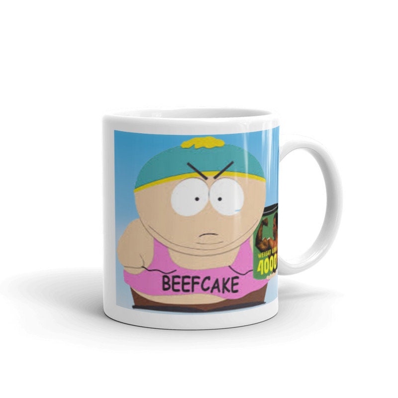 eric cartman  beef cake2000, southpark mug gift