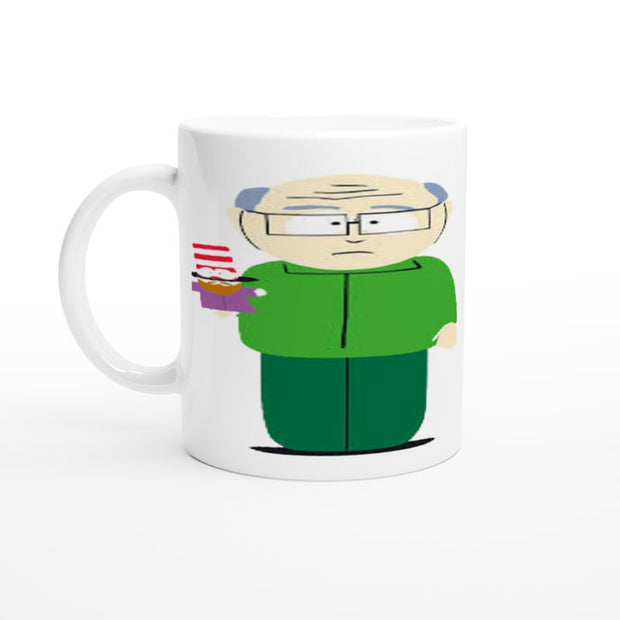 southpark mug ,mr garrison ,90s animated cartoon mug