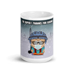 im super thanks for asking ,southpark , handmade ceramic southpark mug,90s animated cartoon,southpark gifts