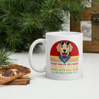every snack you make every meal you make i ll be watching you, ceramic cute dog mug, easily distracted by dogs,idea for dog lovers