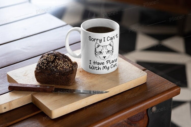 sorry i cant i have plans with my,cat  11oz ceramic mug gift