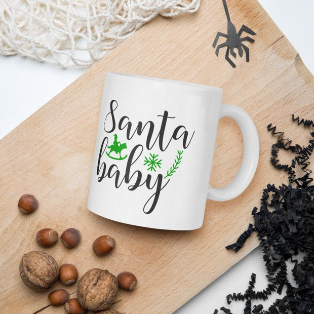 santa baby,christmas eve mug ,11oz  ceramic xmas coffee mug ,gift for her ,novetly Christmas gift