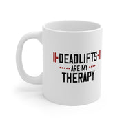 deadlifts are my therapy- funny gym mug ,gym lover,gym rat,gift for bodybuilder -fitness mug -