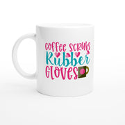 Coffee Scrubs and Rubber Gloves, Ceramic Coffee Mug, Gift Idea for Nurses,medical students , Medical Field Workers