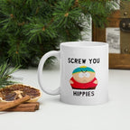 eric cartman screw you hippies ,southpark mug