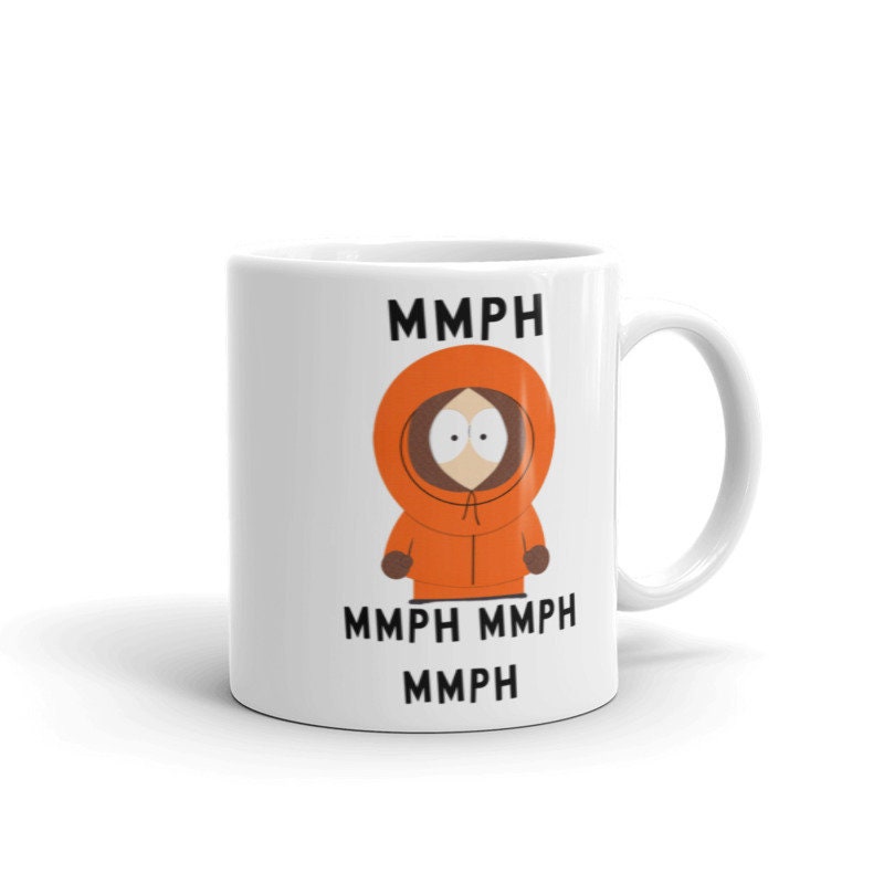 kenny mccornmick mmph -southpark gifts,handmade southpark mug,southpark gifts, kenny  mug,90s cartoon mug